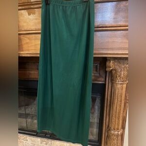 Chic Forest Green Maxi Skirt